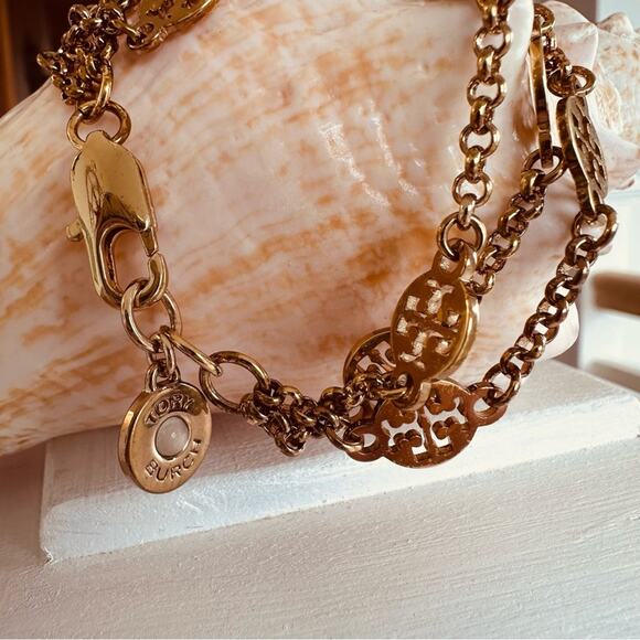 TORY BURCH - Multi-Strand Logo Bracelet, gold - Picture 3 of 8